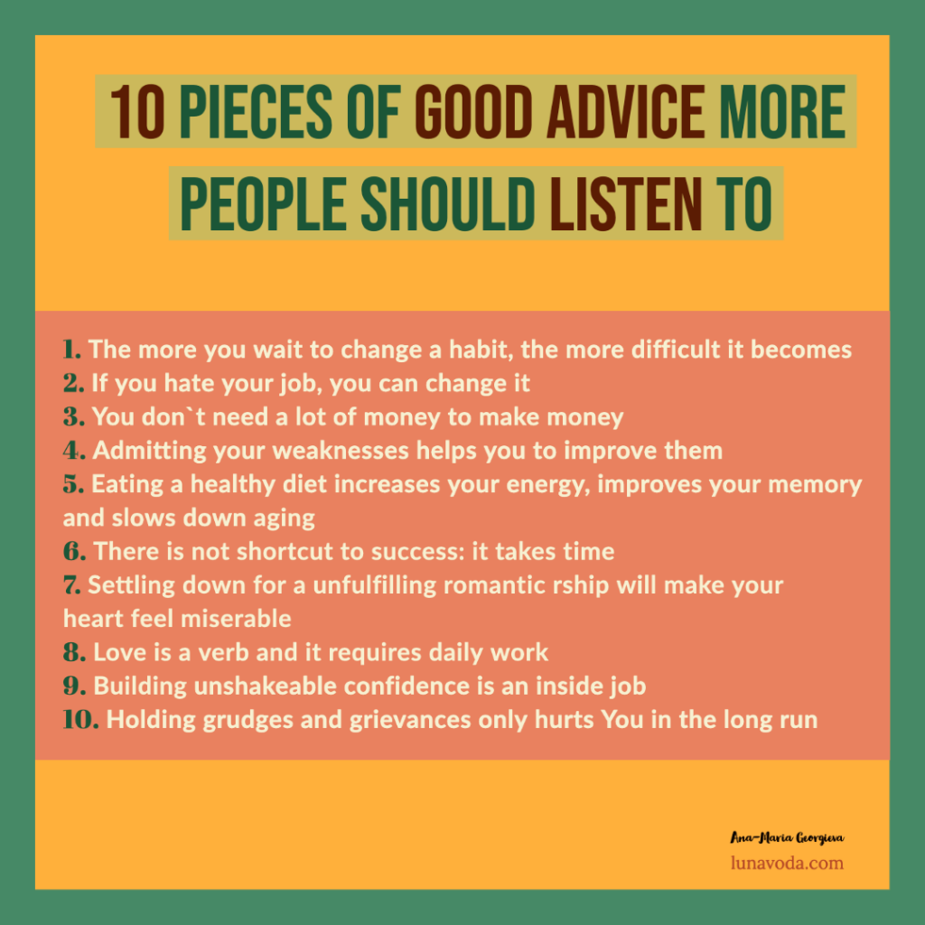 10 tips of good advice