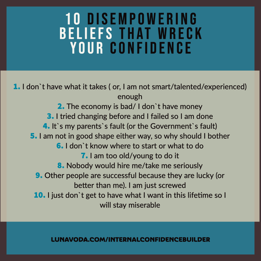 10 disempowering beliefs