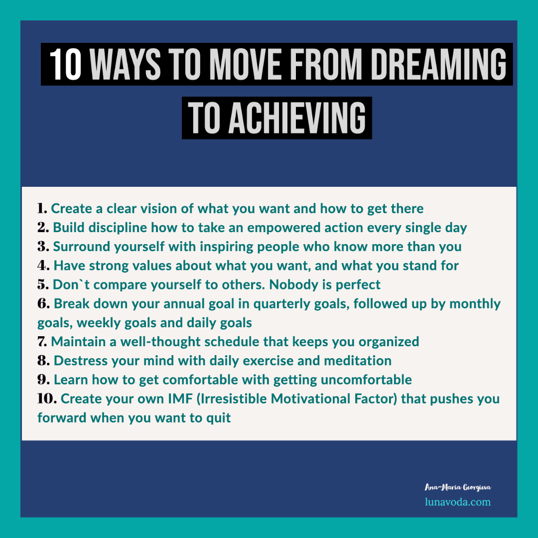 10 Ways To Become an Achiever