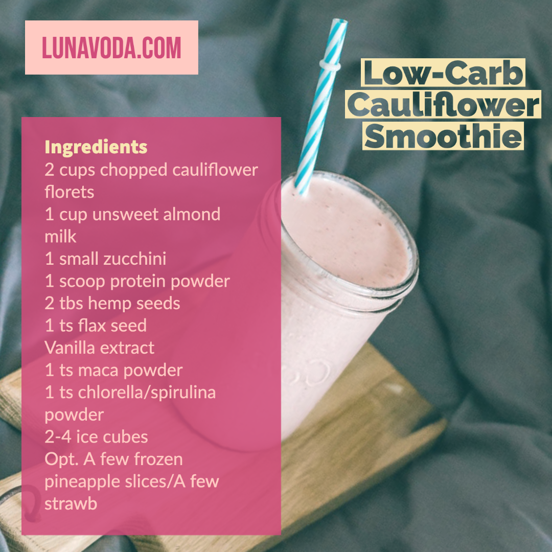 Low Carb Cauliflower Smoothie