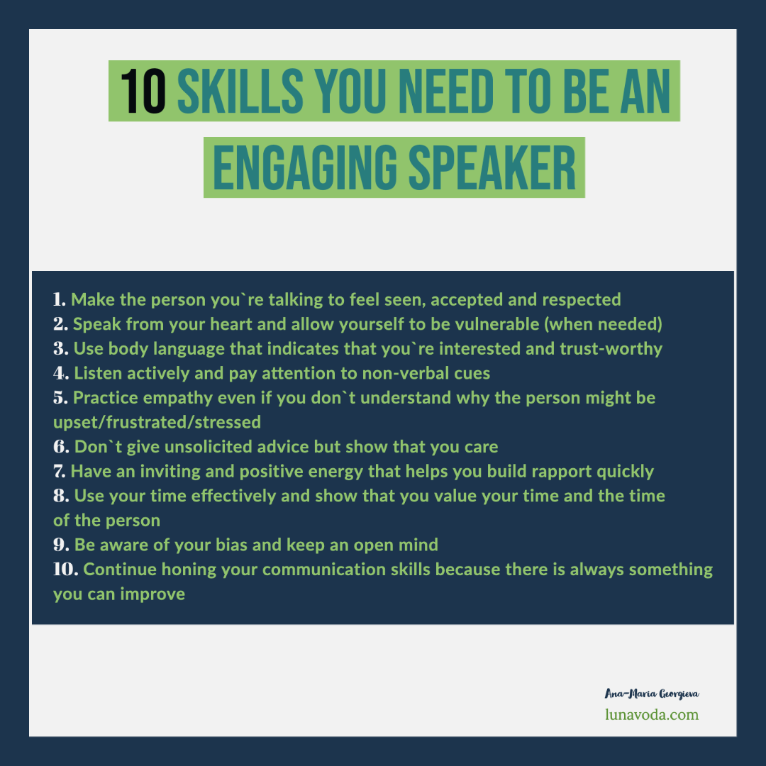 10 ways to be a more engaging speaker