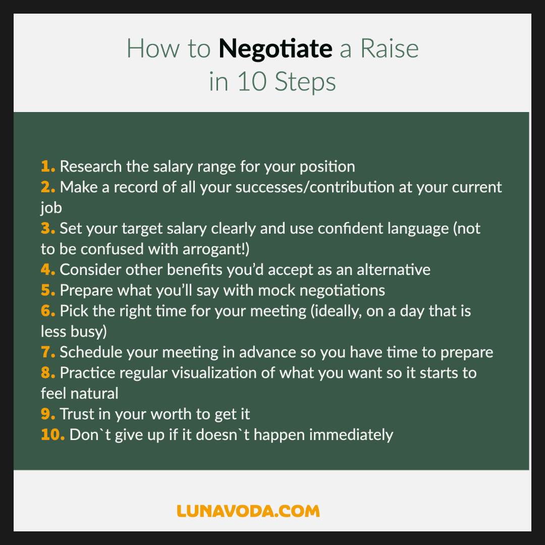 10 ways to negotiate a raise